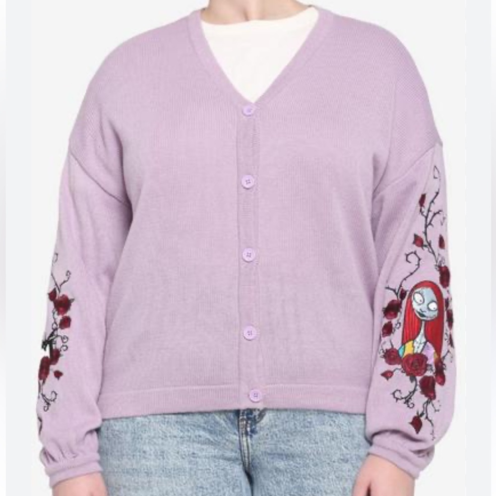 Her Universe The Nightmare Before Christmas Jack & Sally Skimmer Girls cardigan - Picture 1 of 8